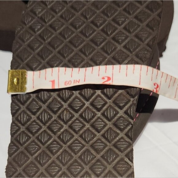 🌟 10/10⭐️ Brown n pink Flip flops - Picture 6 of 6